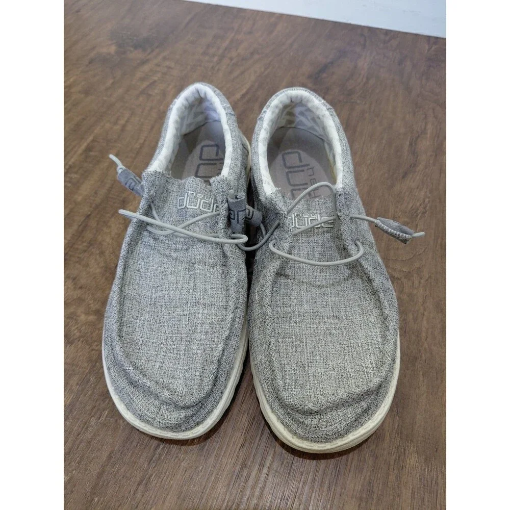 Hey Dude Wally Linen Iron Sneaker Shoe Men's Size US 9 Loafers Shoes
